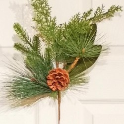 18IN MIX PINE&MAGNOLIA SPRAY