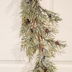 6FT PINE&MINI CONE GARLAND