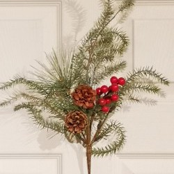 18IN WILD PINE&BERRY SPRAY