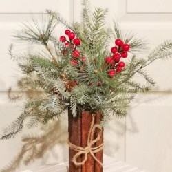 17IN TALL WILD PINE&BERRY ARRGMN
