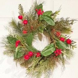 16IN APPLE&BAY LEAF WREATH