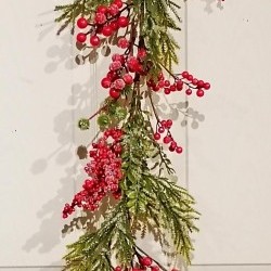 6FT ICE PINE&POM GARLAND