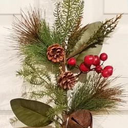28IN RUSTIC &MAGNOLIA SPRAY