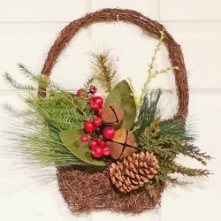 17IN HANGING RUSTIC &MAGNOLIA BA