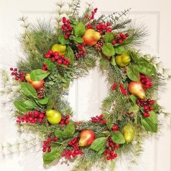 28IN PEAR WREATH