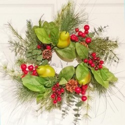 16IN PEAR WREATH