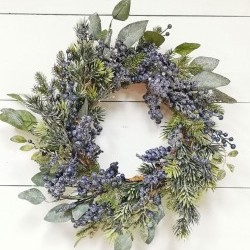 24IN BLUEBERRY WREATH
