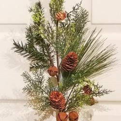 38IN RUSTIC BELL&PINE SPRAY