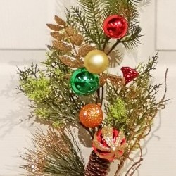 32IN FINIAL ORNAMENT SPRAY