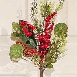 19IN EUCALYPTUS&MAGNOLIA SPRAY