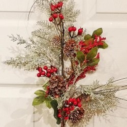 32IN EUCALYPTUS&MAGNOLIA SPRAY