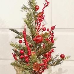 24IN BALL&PINE TREE