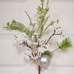 18IN SILVER BALL SPRAY