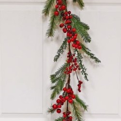 6FT BERRY&PINE GARLAND