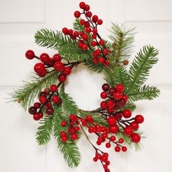 4.25IN BERRY&PINE RING