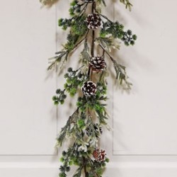 6FT ICE SNOW PINE WREATH