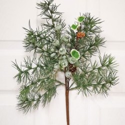 16IN PINE W/SEEDS SPRAY