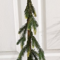 4X32 TALL PINE TREE WHT POT